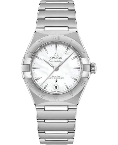 Omega Constellation Manhattan Chronometer 29mm Mother of Pearl Dial, Stainless Steel Watchband - Model: 131.10.29.20.05.001 (arb9382)