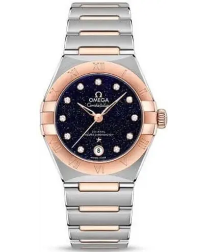 Omega Constellation Manhattan Chronometer 131.20.29.20.53.002 - Blue Dial Diamond (blue, arb9436)