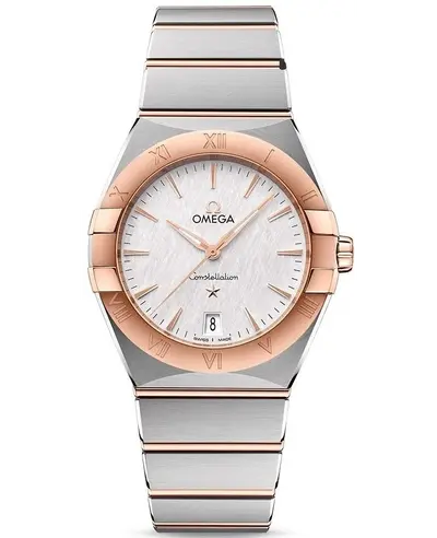 Omega Constellation Quartz 36mm Silver Dial Rose Gold Stainless Steel Women's Watch Model: 13120366002001 131.20.36.60.02.001 (arb9445)