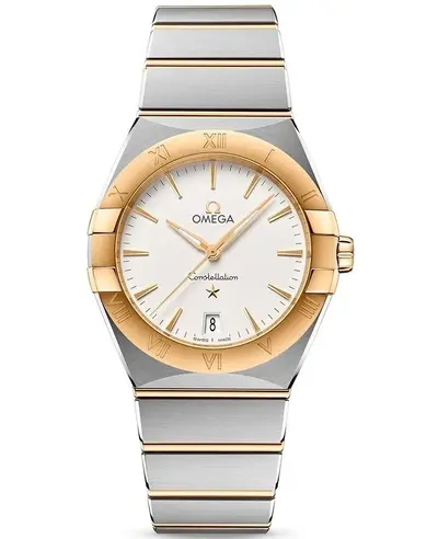 Omega Constellation Quartz - Model 13120366002002: Silver Dial Yellow Gold and Stainless Steel Women's Watch 131.20.36.60.02.002 (arb9446)