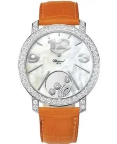Chopard Happy Diamonds 18kt White Gold Mother of Pearl Women's Watch Model 207450-1005 (arb9654)