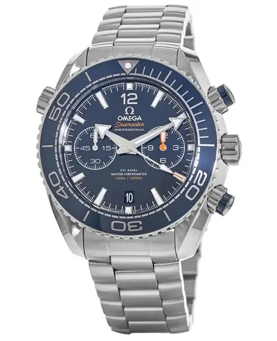 Omega Seamaster Planet Ocean 600M Chronograph Steel Case Blue Ceramic Dial - Model No: 215.30.46.51.03.001 (blue, arb9729)