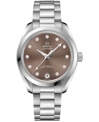 Omega Seamaster Aqua Terra 150m Master Co-Axial Chronometer Women's Watch Model 220.10.34.20.63.001 (brown, arb9770)