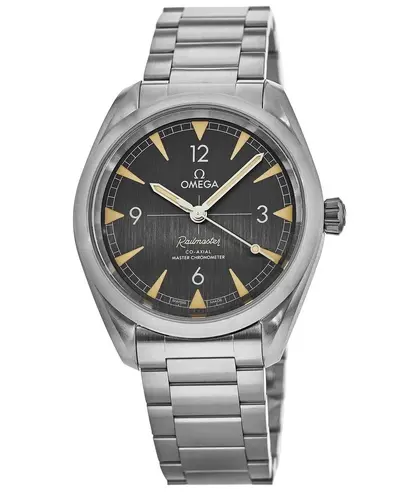 Omega Seamaster Railmaster Automatic Master Chronometer Black Dial Steel Men's Watch Model 220.10.40.20.01.001 (black, arb9790)