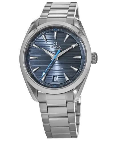 Omega Seamaster Aqua Terra 150m Master Co-Axial Blue Dial Steel Men's Watch - Model: 220-10-41-21-03.002 220.10.41.21.03.002 (blue, arb9797)