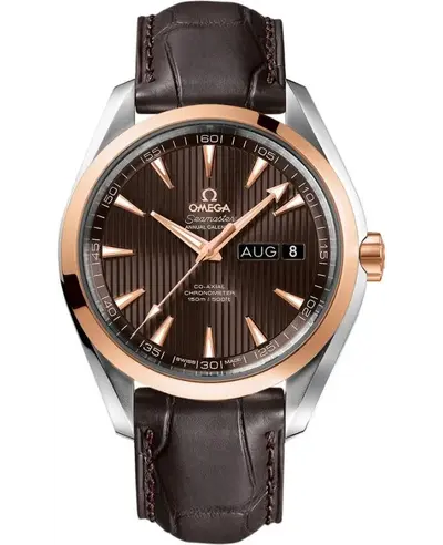 Omega Seamaster Aqua Terra Automatic Chronometer Annual Calendar Men's Watch Model 231.23.43.22.06.002 (brown, arb9895)