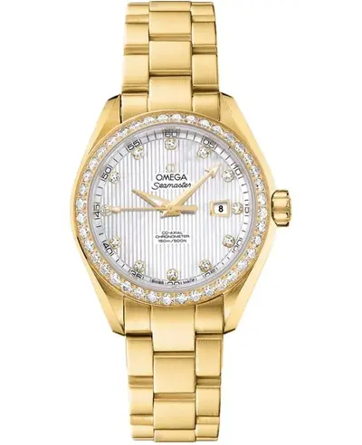 OMEGA Seamaster Aqua Terra 231.55.34.20.55.001 Women's Watch, Yellow Gold (arb9912)