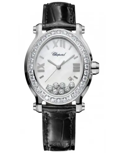 Chopard Happy Sport Oval 7 Floating Diamonds Women's Watch Model 278546-3002 (arb9989)