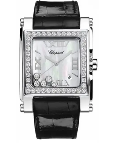 Chopard Happy Sport Square XL Women's Watch Model 288448-2001, Brand New Authentic (arb10095)