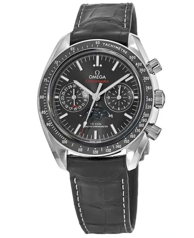 Omega Speedmaster Moonphase Co-Axial Master Chronometer Chronograph Black Dial Men's Watch Model 304.33.44.52.01.001 (black, arb10156)