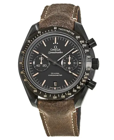 Omega Speedmaster Moonwatch Co-Axial Chronograph Dark Side of The Moon Edition Men's Watch - Model 311.92.44.51.01.006 (black, arb10192)
