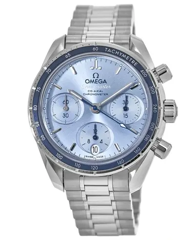 Omega Speedmaster Co-Axial Chronograph Unisex Watch - Model 324.30.38.50.03.001 (blue, arb10211)