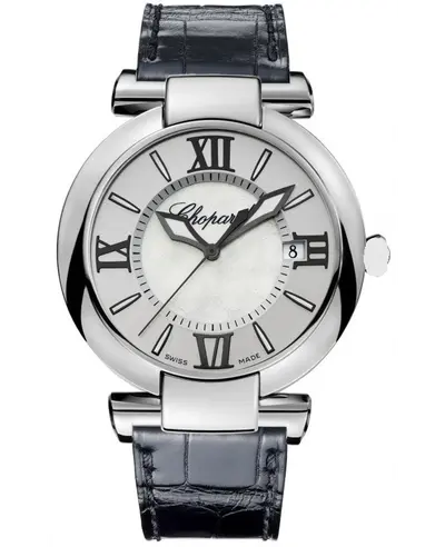 Chopard Imperiale Automatic 40mm Silver Dial Black Alligator Leather Strap Women's Watch Model 388531-3009 (arb10328)