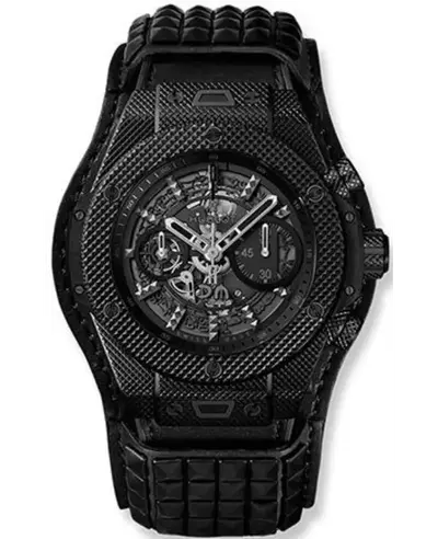Hublot Big Bang Unico Limited Edition, Skeleton Dial Black Leather Strap Men's Watch (411.CX.1114.VR.DPM17) (arb10358)