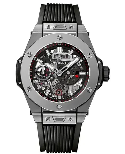 Hublot Big Bang Meca-10 Skeleton Dial Rubber Strap Men's Watch [414NI1123RX] 414.NI.1123.RX (arb10368)
