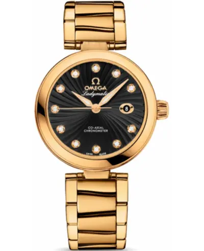 Authentic Omega De Ville Ladymatic Women's Watch Model 425.60.34.20.51.002 (black, arb10437)