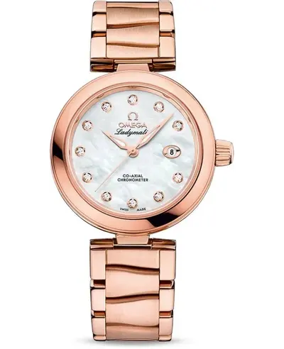 Omega De Ville Women's Watch Model 425.60.34.20.55.004, Rose Gold Dial (arb10440)