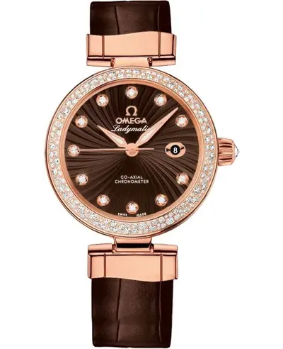Omega De Ville Ladymatic Women's Watch, Model 42568342063001 425.68.34.20.63.001 (brown, arb10465)