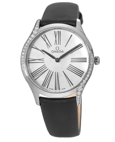 Omega De Ville Tresor 36mm Mother of Pearl Dial Diamond Case Women's Watch Model: 4281736605001 428.17.36.60.05.001 (arb10473)
