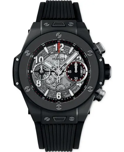 Authentic Hublot Big Bang Unico Black Magic 42mm Men's Watch Model: 441.CI.1170.RX (arb10650)