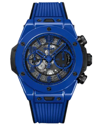 Hublot Big Bang Unico Blue Magic Skeleton Dial Rubber Strap Men's Watch 441.ES.5119.RX (arb10653)