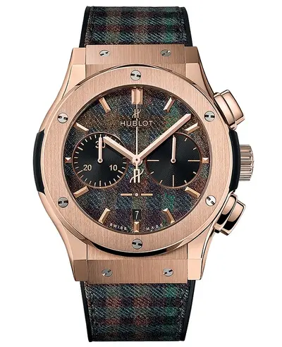 Hublot Classic Fusion Chronograph Limited Edition, Model 521OX270 (Green Dial Fabric Strap Men's Watch) 521.OX.2705.NR.ITI17 (green, arb10837)