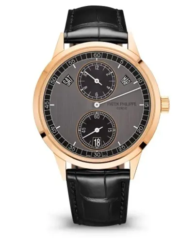 Patek Philippe Complications Annual Calendar 5235/50R-001, 18kt Rose Gold Grey Dial Men's Watch (arb10858)