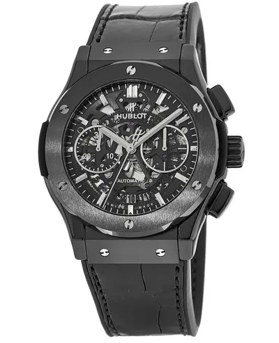 Hublot Classic Fusion Automatic Black Magic Skeleton Dial Men's Watch [525.CM.0170.LR] (black, arb10861)