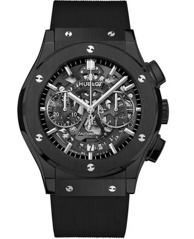 Hublot Classic Fusion Aerofusion Skeleton Dial Ceramic Case Men's Watch Model 525.CM.0170.RX (arb10862)