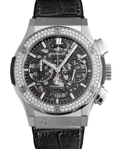 Hublot Classic Fusion Automatic Black Skeleton Dial Black Rubber Strap Men's Watch 525.nx.0170.lr 525.NX.0170.LR.1104 (arb10864)