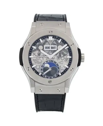 Hublot Classic Fusion Aerofusion Moonphase Skeleton Dial Men's Watch 547.NX.0170.LR (arb10925)