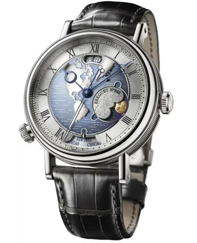 Breguet Classique Hora Mundi Men's Watch Model 5717PT/US/9ZU (arb10985)