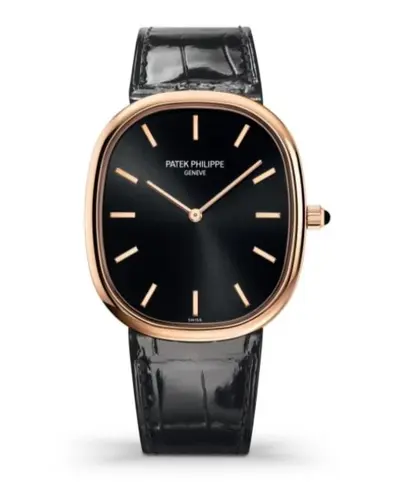 Patek Philippe Golden Ellipse Automatic Black Dial Men's Watch Model 5738R-001 (black, arb18132)