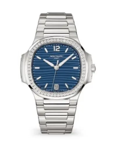 Patek Philippe Nautilus Blue Opaline Dial Steel Women's Watch (7118/1200A-001) (blue, arb18136)