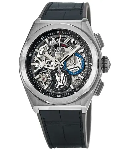 Zenith Defy El Primero 21 Automatic Skeleton Dial Titanium Case Rubber Strap Men's Watch Model: 95.9000.9004/78.R582 (arb11210)