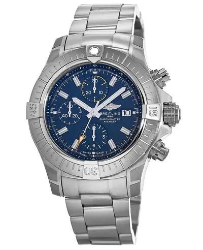 Brand New Authentic Breitling Avenger Chronograph 45 Automatic Blue Dial Men's Watch Model A13317101C1A1 (blue, arb11242)