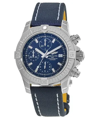 Authentic Breitling Avenger Chronograph 43 Blue Dial Model A13385101C1X2 (blue, arb11250)