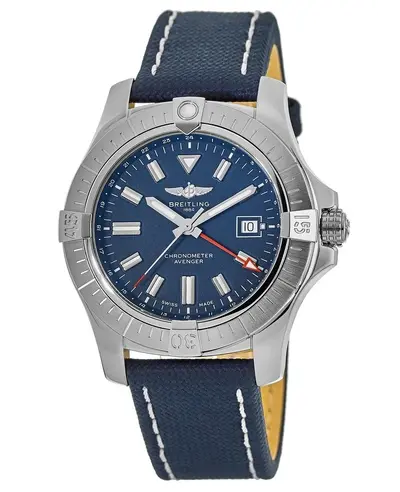Authentic Breitling Avenger Automatic GMT 45 Blue Dial Men's Watch Model A32395101C1X2 (blue, arb11343)