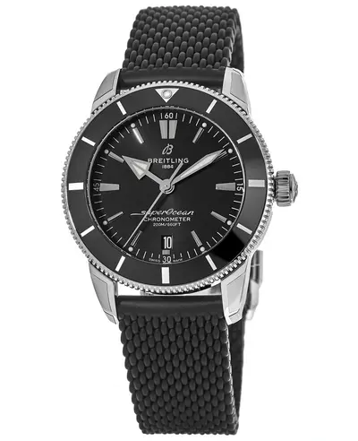 Breitling Superocean Heritage Automatic 44 Black Ceramic Rubber Strap Mens Watch AB2030121B1S1 (black, arb11496)