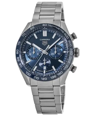 Tag Heuer Carrera Chronograph Automatic Blue Dial Steel Men's Watch CBN2A1A.BA0643 (blue, arb11574)