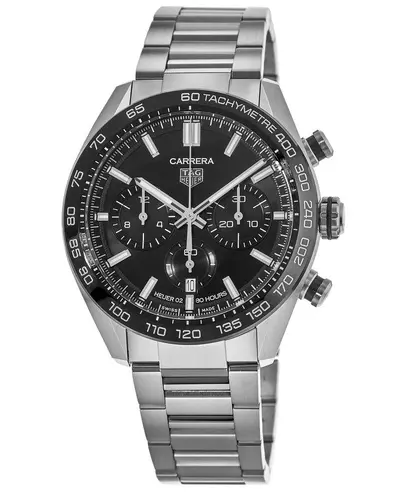 Model cbn2a1b.ba0643bl Tag Heuer Carrera Chronograph Automatic Black Dial Steel Men's Watch (black, arb11578)