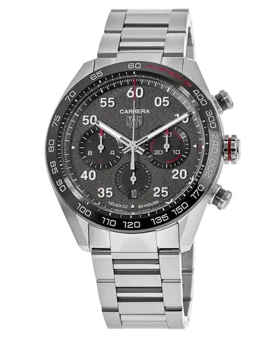 Authentic Tag Heuer Carrera Chronograph Porsche Special Edition Automatic Grey Dial Steel Men's Watch CBN2A1F.BA0643 (arb11579)