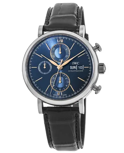IWC Portofino Chronograph Automatic Blue Dial iw391036 Men's Watch (blue, arb11883)