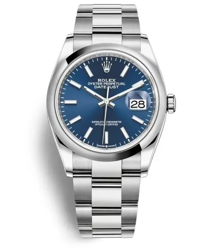 Rolex Datejust 36 Stainless Steel Blue Dial Women's Watch Model M126200-0006 (blue, arb12017)