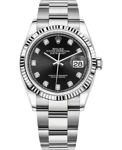 Rolex Datejust 36 - 126234 Black Diamond Oyster M126234-0028 (black, arb12072)