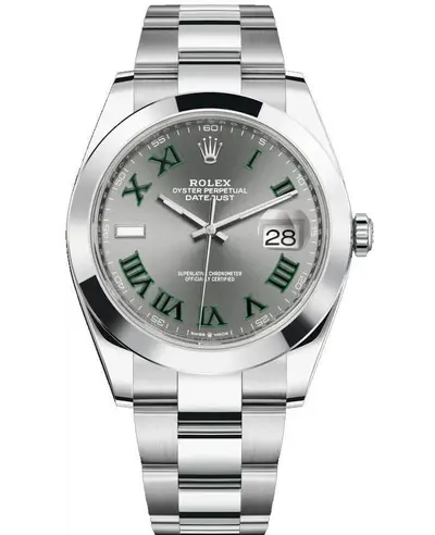 Rolex Datejust 41 Stainless Steel Slate Men's Watch Model M126300-0013 (arb12118)