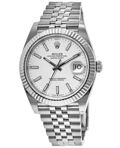 Rolex Datejust M126334-0010 - Men's Watch Steel & White Gold White Dial Jubilee (white, arb12162)