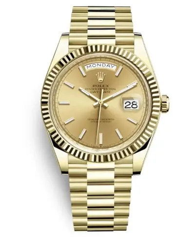 Rolex Day-Date 40 M228238 Champagne Dial Yellow Gold Men's Watch M228238-0003 (arb12297)
