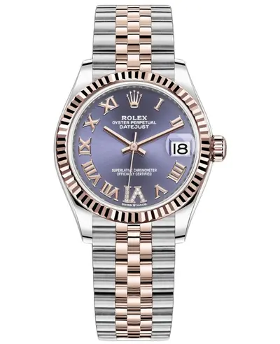 Rolex Datejust 31 MM Women's Watch - Model M278271-0020, Rose Gold and Steel (violet, arb21367)