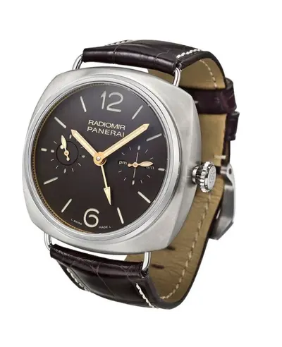 Panerai Radiomir Tourbinon GMT Men's Watch PAM00315/PAM312 (brown, arb12505)